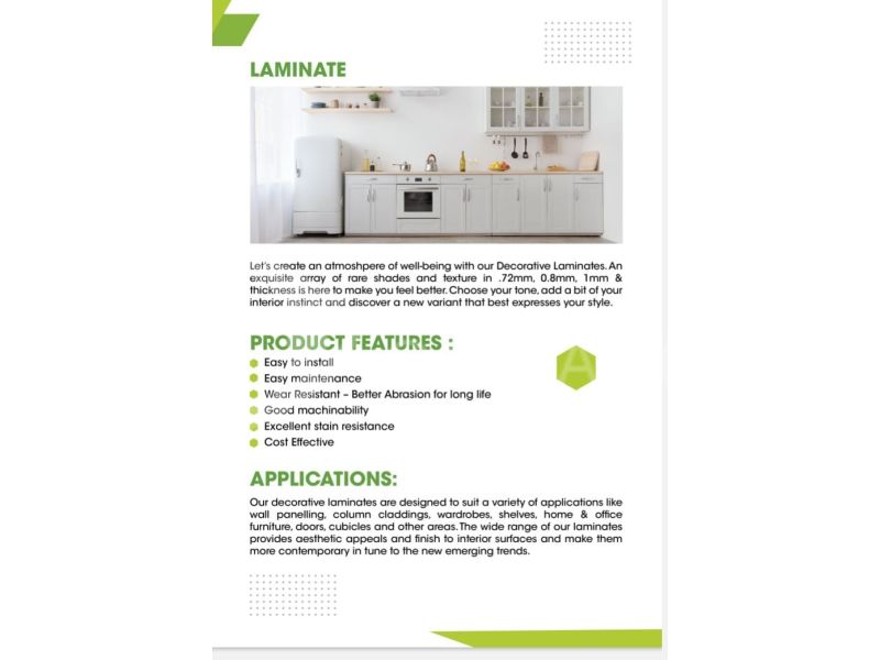 Laminate & Product Features